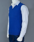 100% Super Lambswool Plain Sleeveless