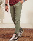 100% Cotton Army Green Khaki Chino