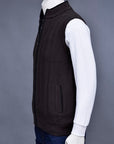 Soft Acrylic Wool Sleeveless Zipper Sweater