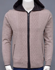 Soft Acrylic Wool Zipper Sweater