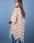 Acrylic Wool Ponchoo For Women