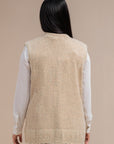 Soft Acrylic Wool Sleeveless Cardigan
