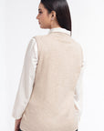 Acrylic Wool Sleeve Less Cardigan