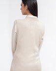 Acrylic Wool Sleeve Less Cardigan