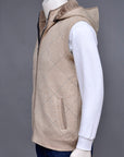 Soft Acrylic Wool Sleeveless Zipper Sweater