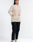 Acrylic Wool Sleeve Less Cardigan