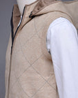 Soft Acrylic Wool Sleeveless Zipper Sweater