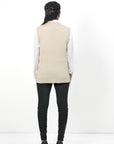 Acrylic Wool Sleeve Less Cardigan