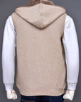Soft Acrylic Wool Sleeveless Zipper Sweater
