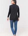Acrylic Wool Sleeve Less Cardigan