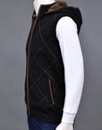 Soft Acrylic Wool Sleeveless Zipper Sweater