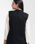 Acrylic Wool Sleeve Less Cardigan
