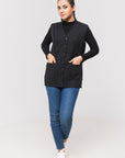 Acrylic Wool Sleeve Less Cardigan