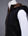 Soft Acrylic Wool Sleeveless Zipper Sweater