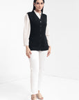 Acrylic Wool Sleeve Less Cardigan