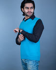 100% Super Lambswool Plain Sleeveless