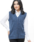 Acrylic Wool Sleeve Less Cardigan