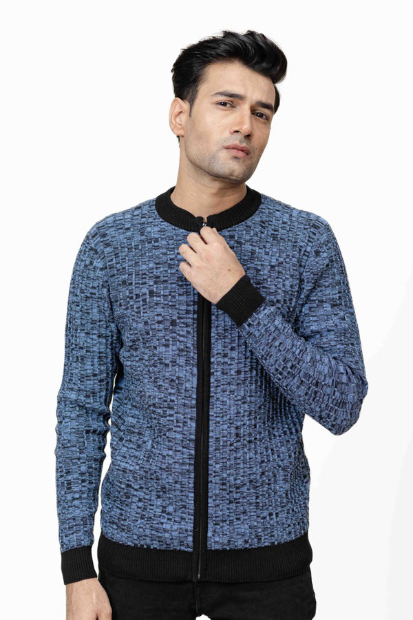 Cotton Zipper Sweater