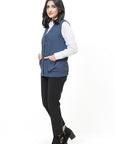 Acrylic Wool Sleeve Less Cardigan