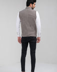 100% Lambswool Sleeveless Zipper