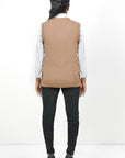 Acrylic Wool Sleeve Less Cardigan