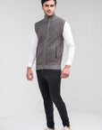 100% Lambswool Sleeveless Zipper