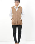 Acrylic Wool Sleeve Less Cardigan