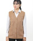 Acrylic Wool Sleeve Less Cardigan