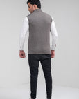 100% Lambswool Sleeveless Zipper