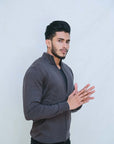 Cotton Zipper w/Back Stripe