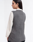Acrylic Wool Sleeve Less Cardigan
