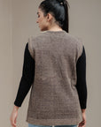 Soft Acrylic Wool Sleeveless Cardigan