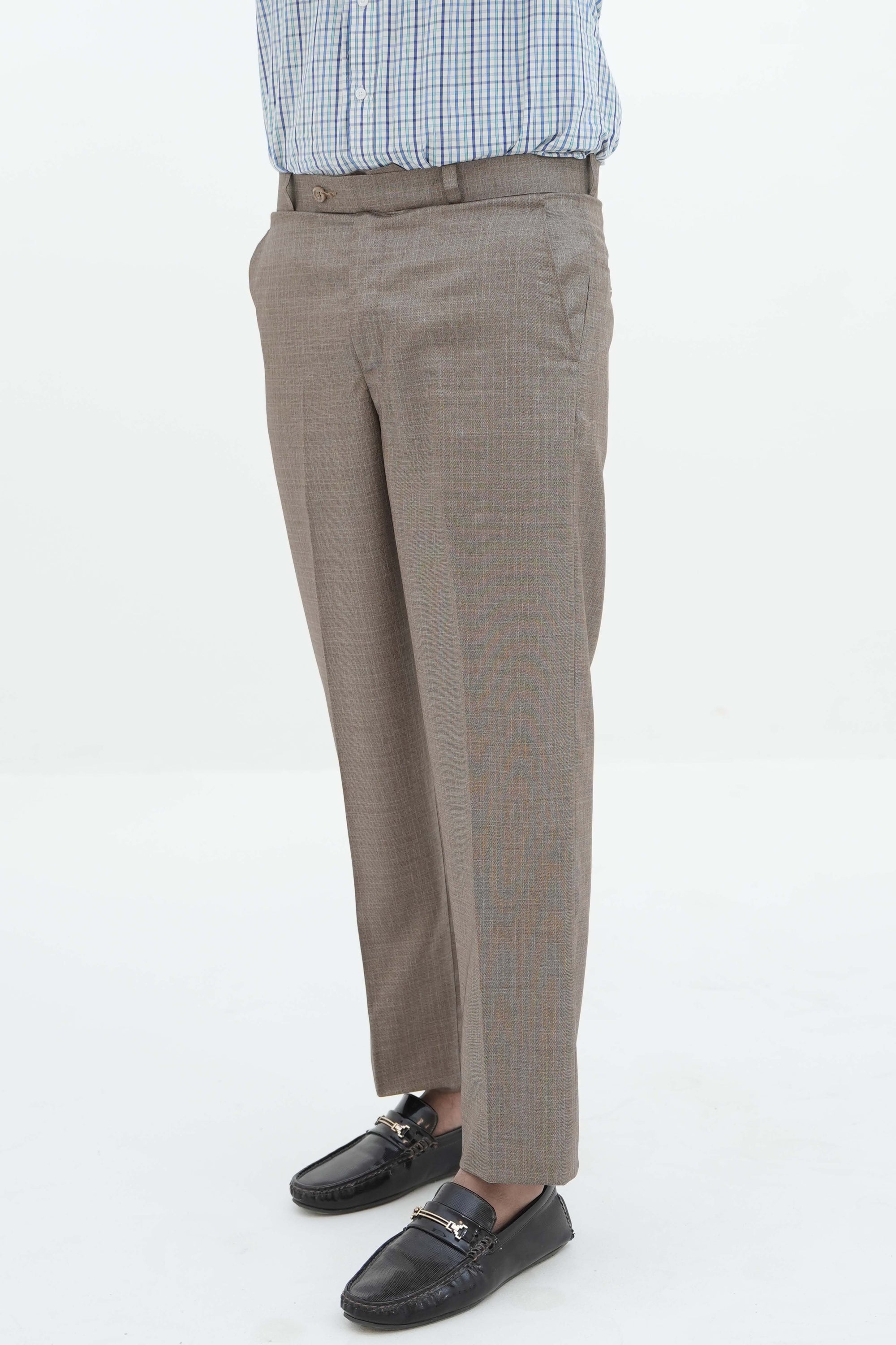 Blended Regular Fit Dress Trouser
