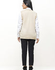 Acrylic Wool Sleeve Less Cardigan