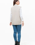 Acrylic Wool Sleeve Less Cardigan