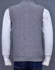 Soft Acrylic Wool Sleeveless Zipper Sweater