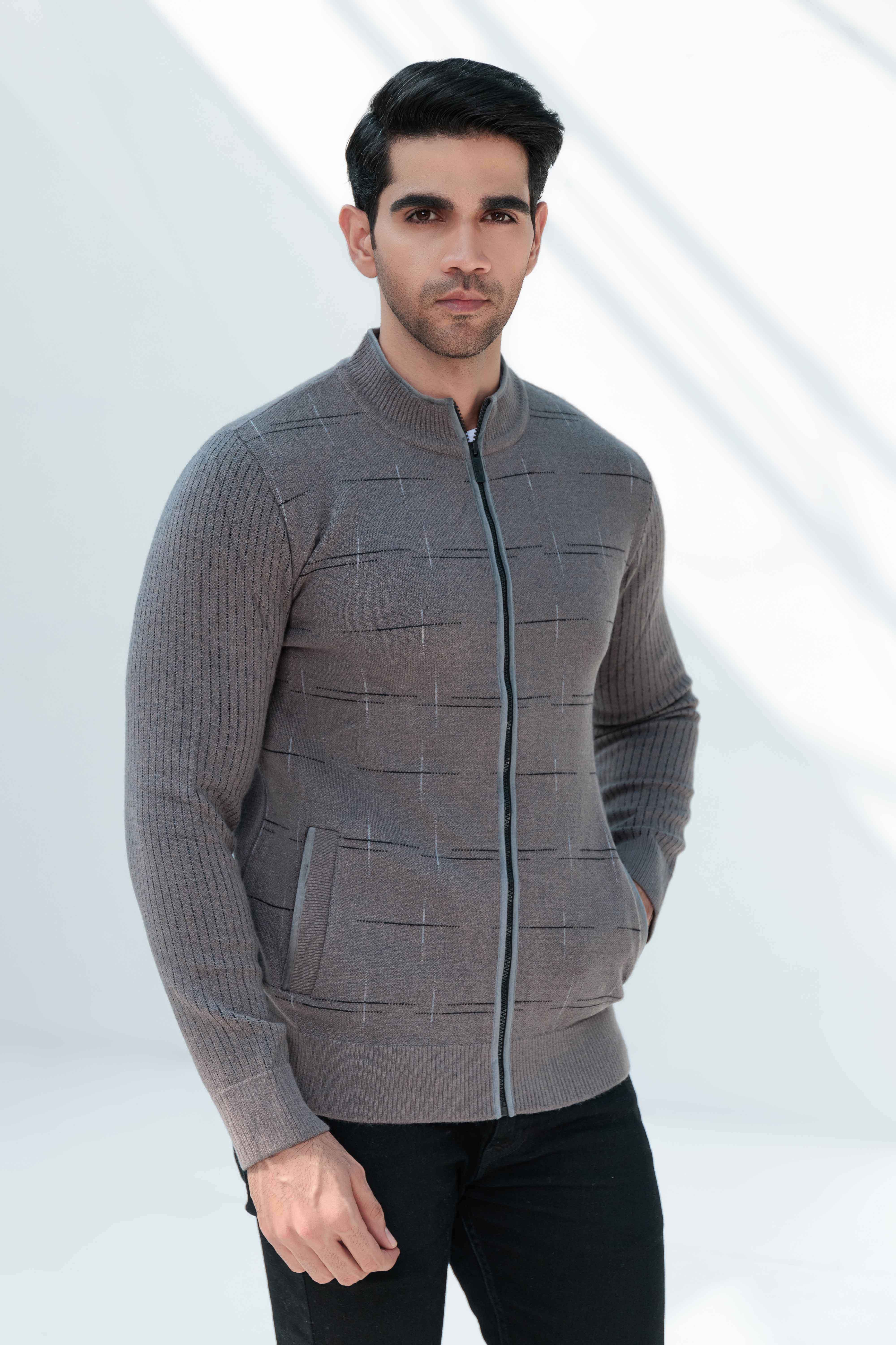 Soft Acrylic Wool Zipper Sweater – Oxford Store