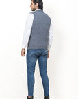 100% Lambswool Sleeveless Cardigan