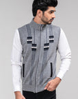 100% Lambswool Sleeveless Zipper