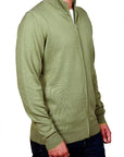 Cotton Zipper w/Back Stripe