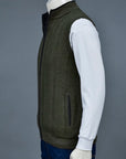 Soft Acrylic Wool Sleeveless Zipper Sweater