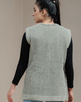 Soft Acrylic Wool Sleeveless Cardigan
