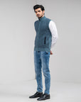 100% Lambswool Sleeveless Zipper