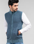 100% Lambswool Sleeveless Zipper