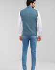 100% Lambswool Sleeveless Zipper