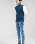 100% Lambswool Sleeveless Zipper