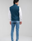 100% Lambswool Sleeveless Zipper