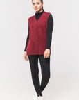 Acrylic Wool Sleeve Less Cardigan