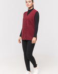 Acrylic Wool Sleeve Less Cardigan