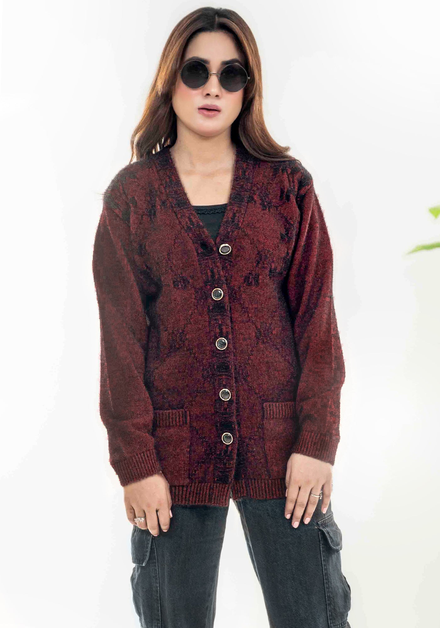 Soft Acrylic Wool Cardigan